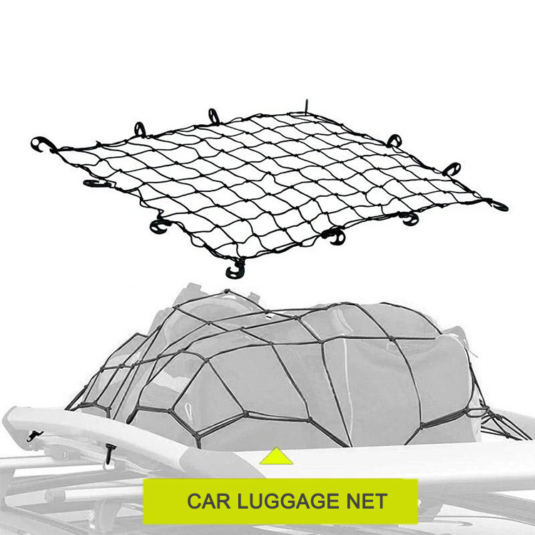 Sale Elastic Truck Netting  Mesh Car Container Nylon Bungee Trunk Heavy Duty Pickup Industri Latex Hammock Cargo Net