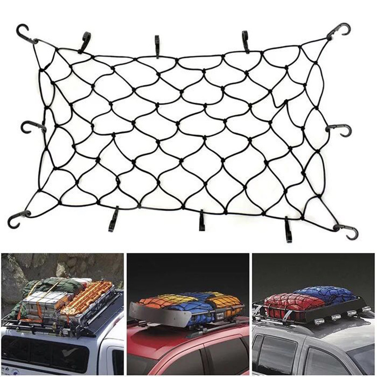 Sale Elastic Truck Netting  Mesh Car Container Nylon Bungee Trunk Heavy Duty Pickup Industri Latex Hammock Cargo Net