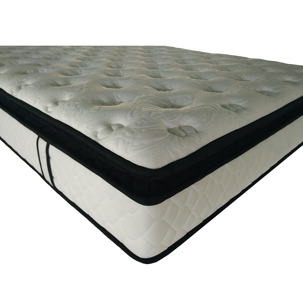 Premium  sleep well comfort 30cm pillow top pocket spring mattress with removable Zipper