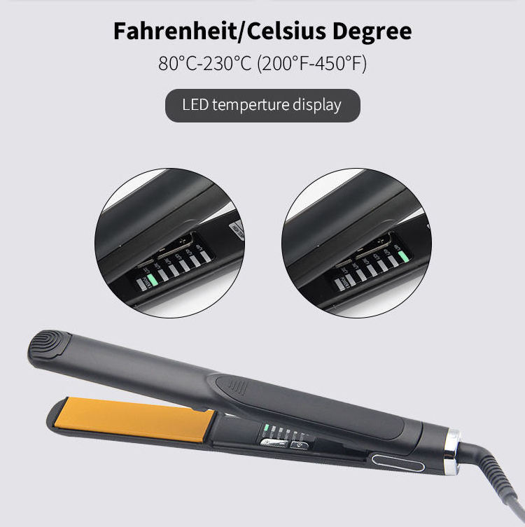 planchas para cabello Professional Hair Straightener Waterproof Titanium Electric Ceramic Flat Irons With Keratin Treatment