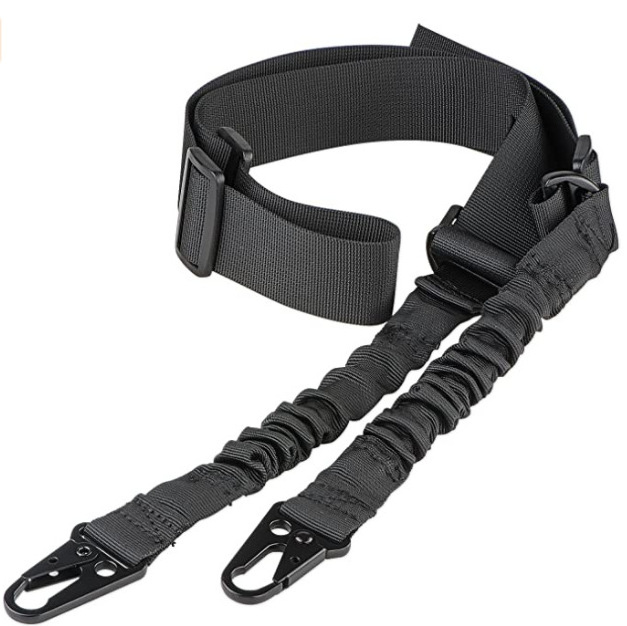 Superior Quality Nylon Two Points Sling with Length Adjuster Traditional Sling and  Metal Hook