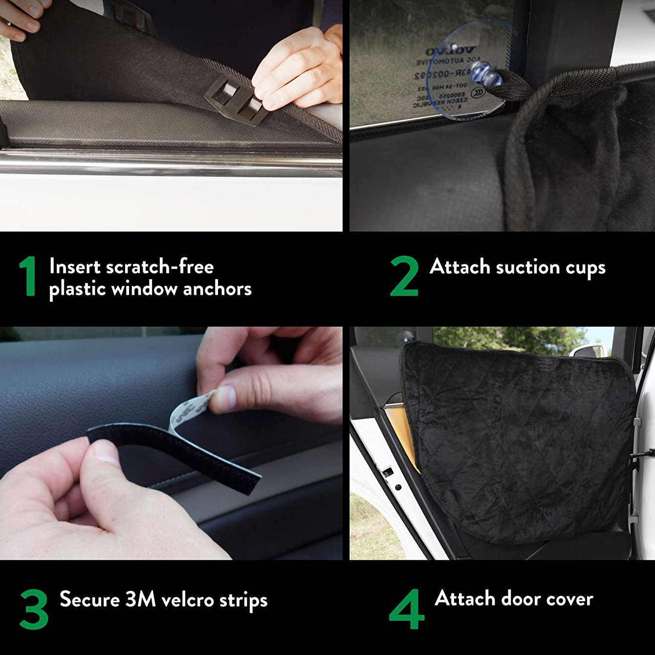 Heavy Duty Car Door Edge Protector For Dogs Car Interior Accessories For Cars Trucks SUVs