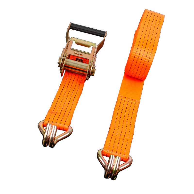 Retractable 2inch Ratchet Tie Down Straps 10,000lbs Break Strength with Double J Hooks camper trailer car accessories