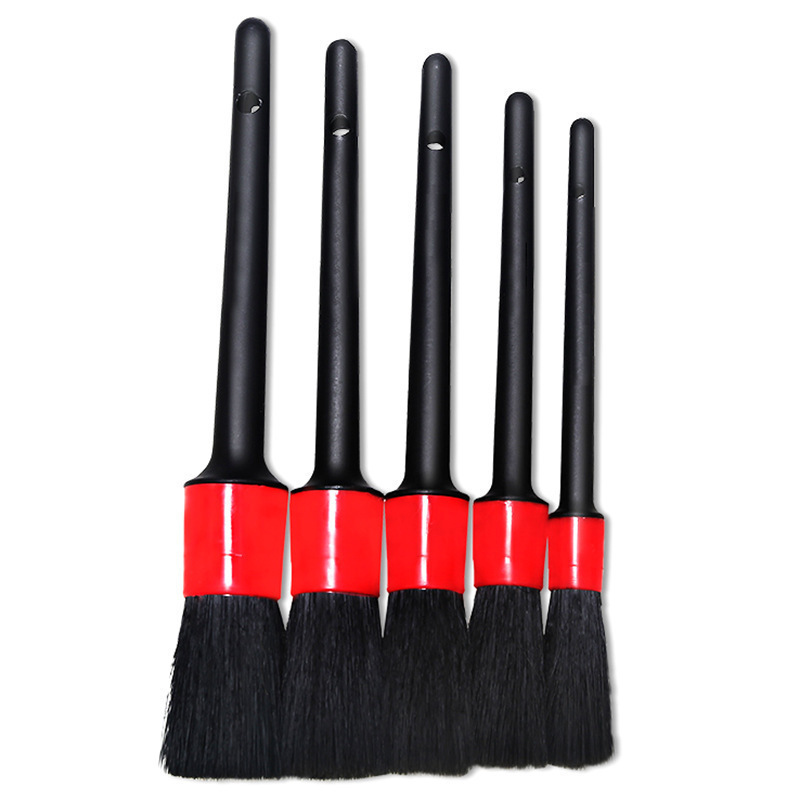 5pcs Multifunctional Portable Soft Detailing  Car Wash Brush Set for Cleaning