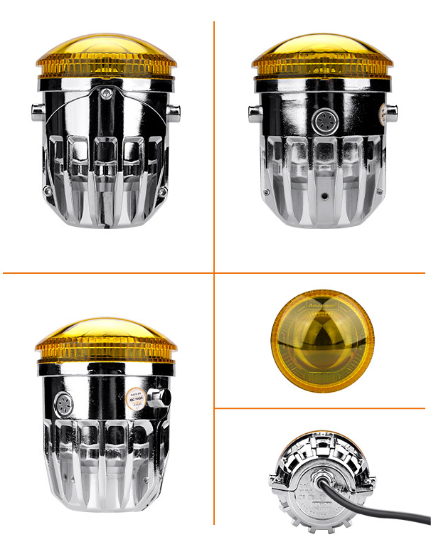 Aozoom Offroad 4X4 13V 45W 3300K IP67 Amber Fog Light Led Driving Work Golden- eyed Fog Lamp Car Accessories for Truck Wrangler