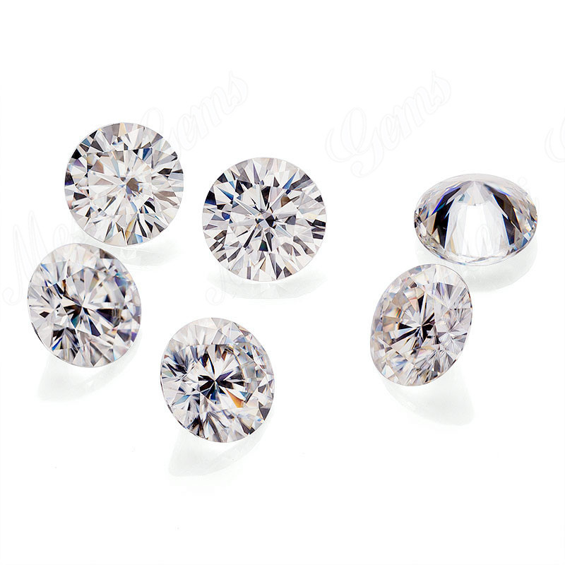 Loose gems 4.0mm white DEF VVS moissanite 0.3CT synthetic moissanite stones