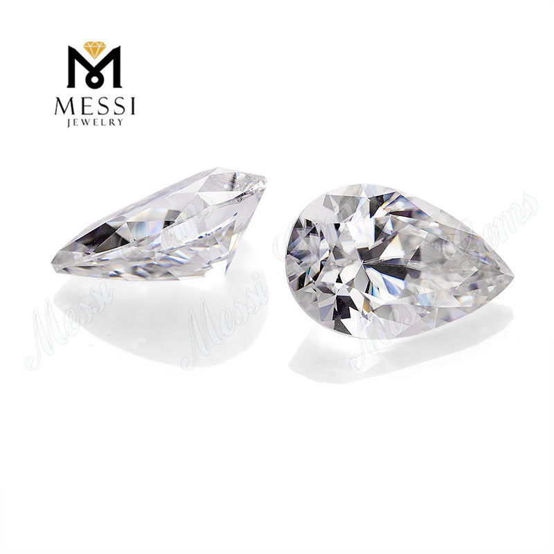 Messi gems CVD diamond pear shape 2.03ct lab grown diamond H colour VS2 3EX diamond with certificate for ring