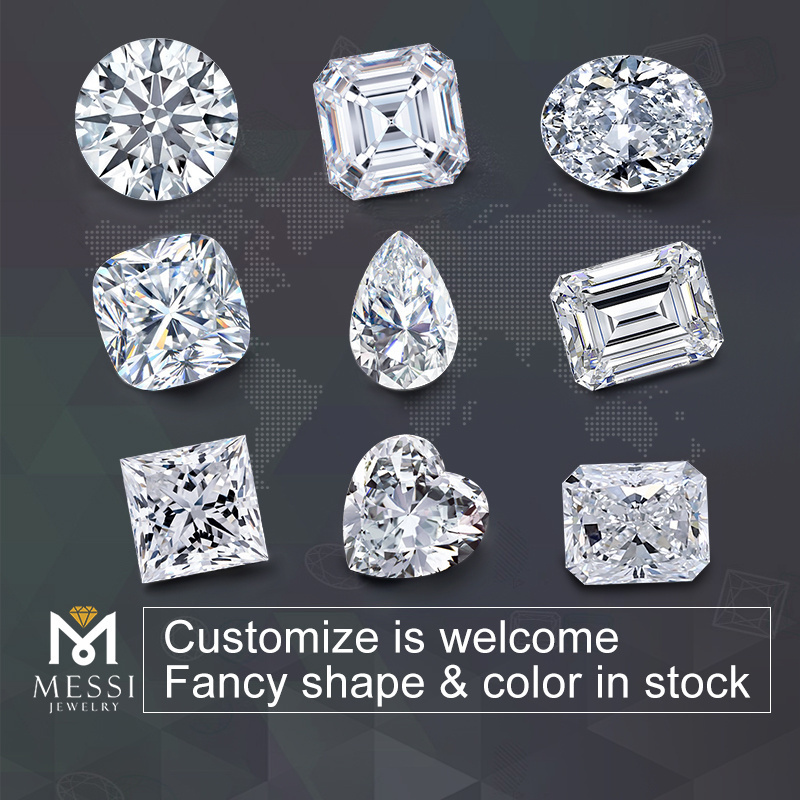 Messi Jewelry top quality stone VVS DEF wholesale price white round brilliant cut  loose diamonds moissanite