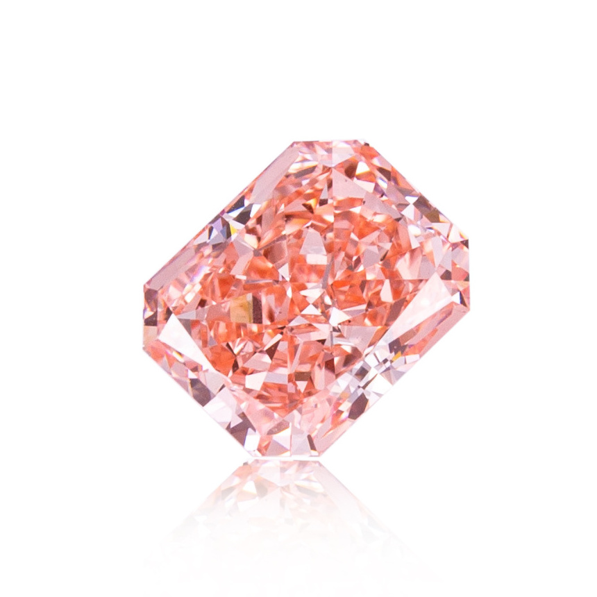 Messi Jewelry IGI Certificate 1.1ct VS1  Fancy Intense Orangy  Pink HPHT Lab Grown Diamonds