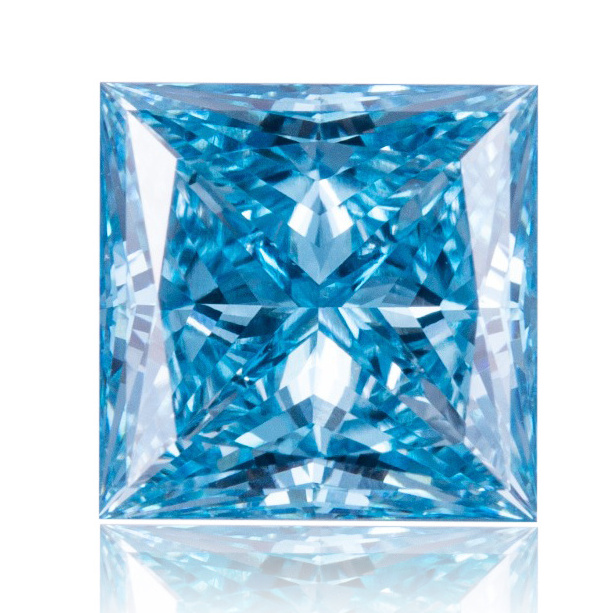 1ct 2ct Princess VS Loose Blue Lab Grown Diamonds CVD Lab Created Blue Diamond