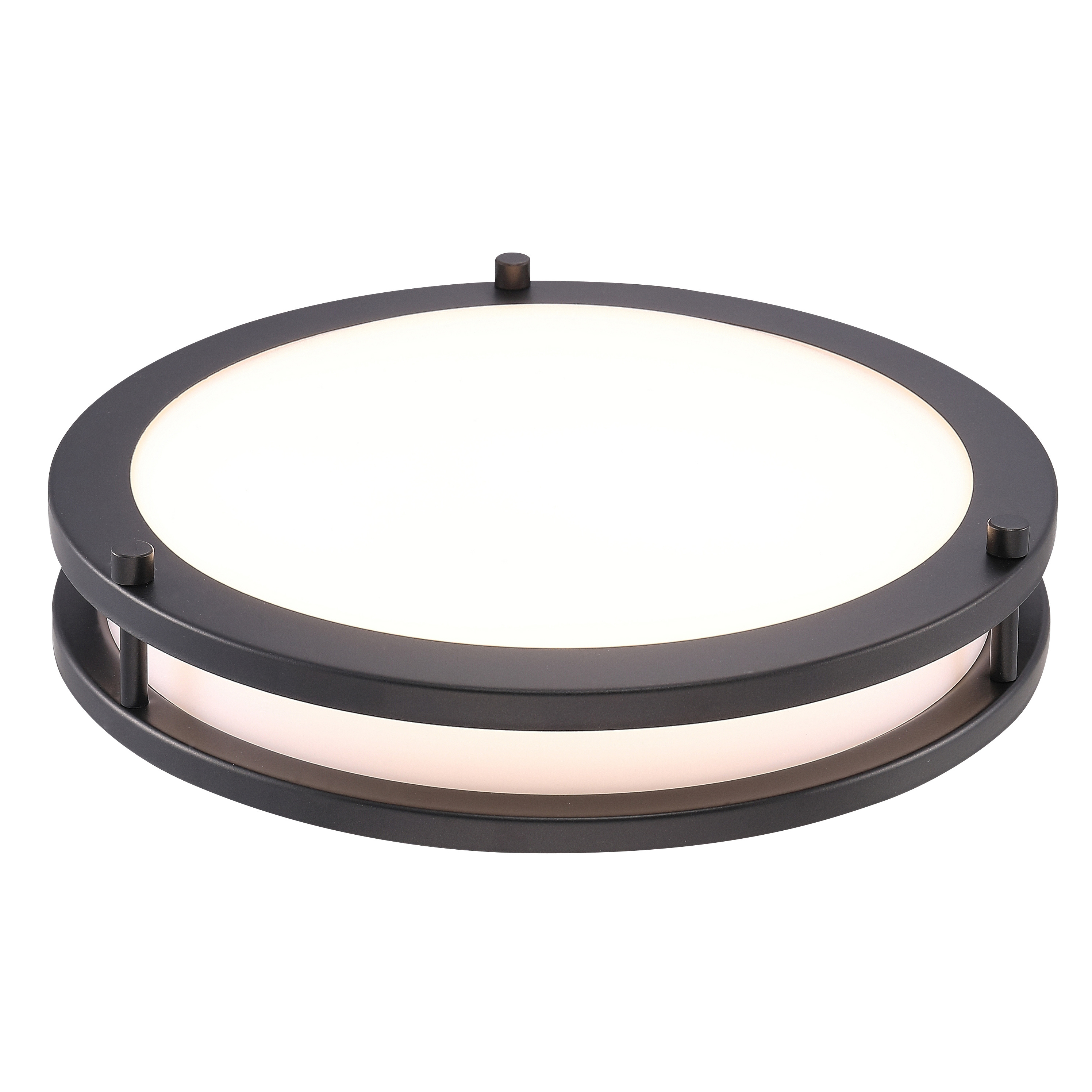 3CCT Switchable 12 inch 2-Ring Flush Mount Round Ceiling Light for Home Office Lighting with ETL Listed