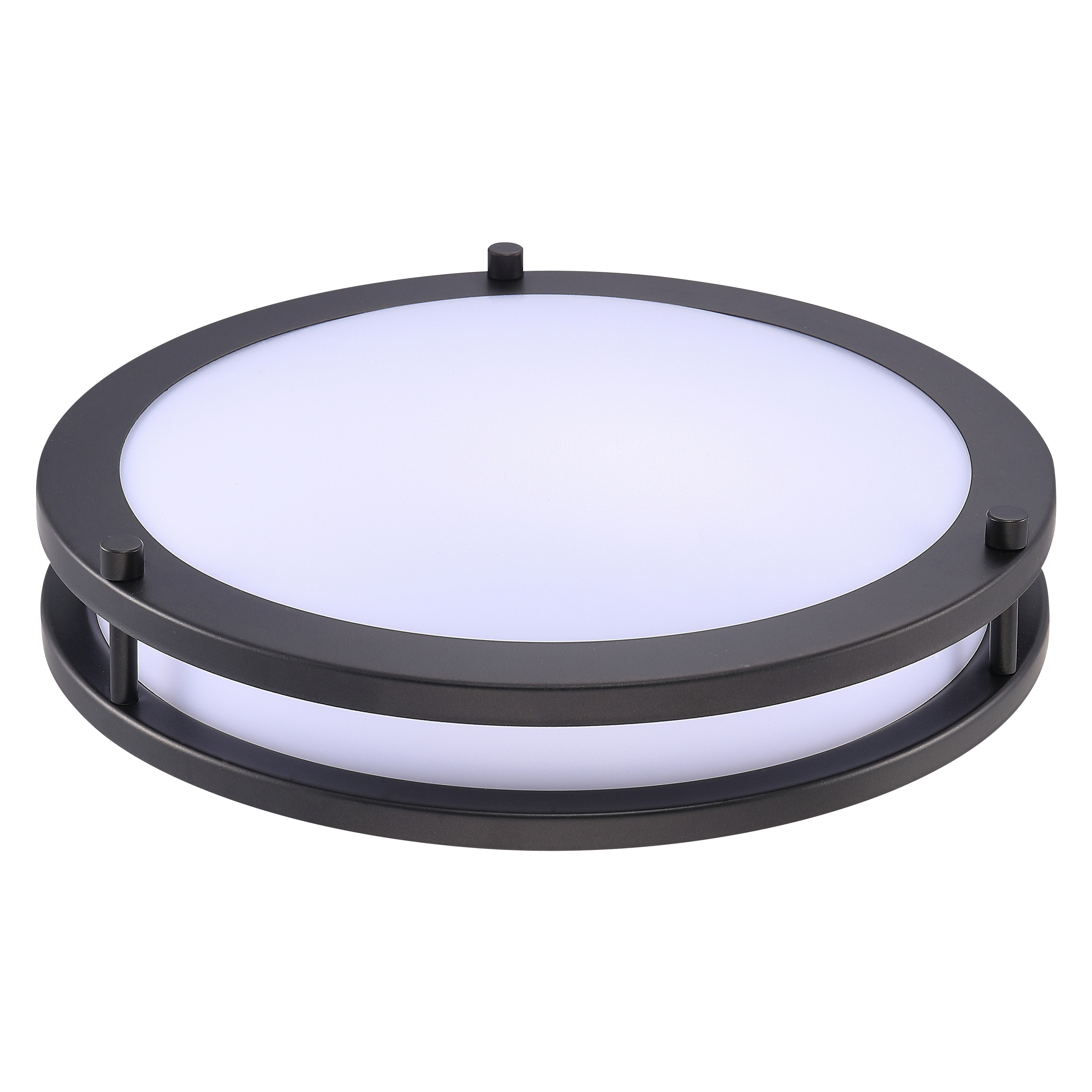 3CCT Switchable 12 inch 2-Ring Flush Mount Round Ceiling Light for Home Office Lighting with ETL Listed