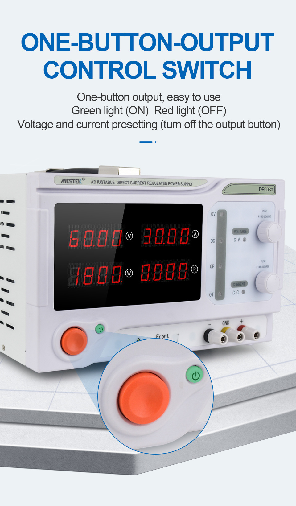 1800w Digital Switch 60V 30A 24V 30V 40V 10A 20A 5A  bench Laboratory Mode Battery Motor Charge High Power DC Power Supply