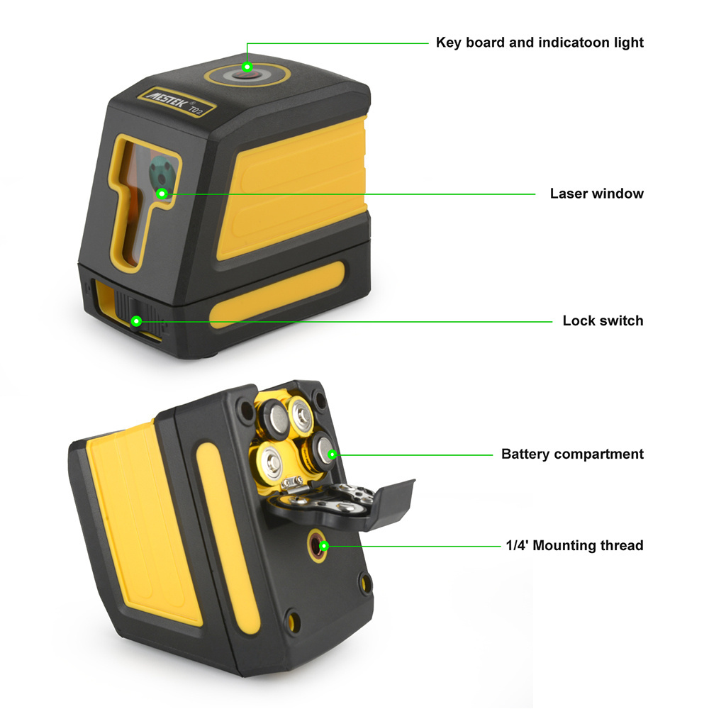 Level Green Laser Beam Line Tool With LED Indicator Base Magnet Fixed Self-leveling Function Laser Level Smart Nivel Laser