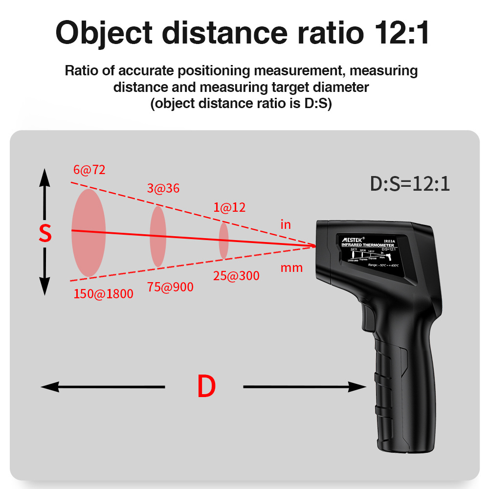 -50-400C Pyrometer Infrared Thermometer gun Temperature Measurement Electronic Hygrometer Digital Thermometer For Industry