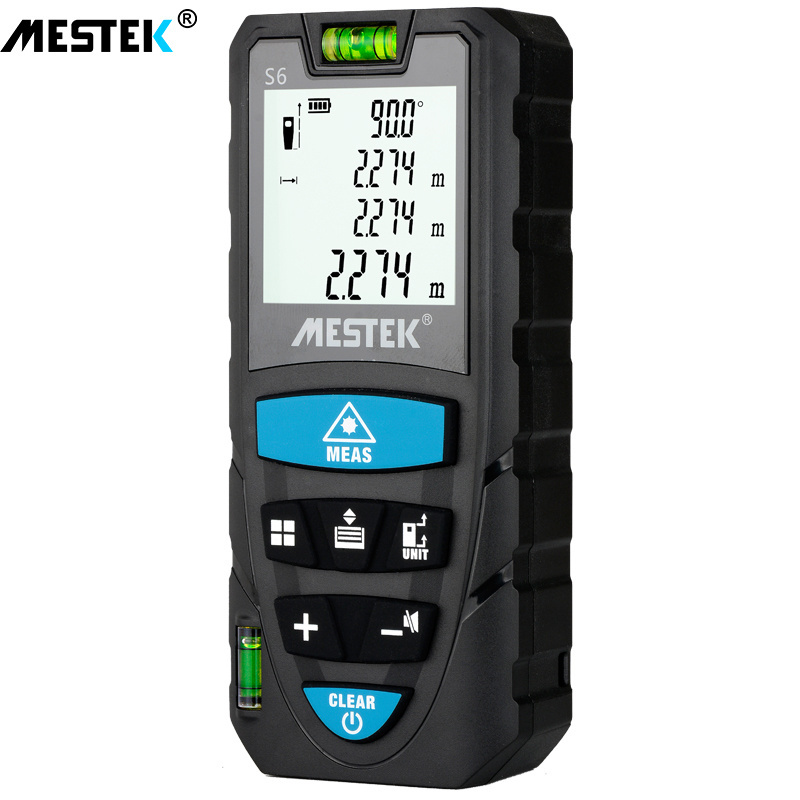 Mestek Mini Handheld Laser Distance Meter 50m 70m 100m Laser Rangefinder OEM Laser Tape Measure Roulette Tool