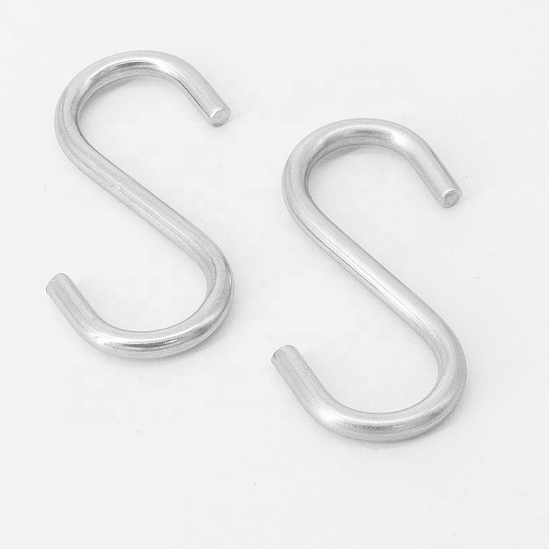 Stainless Steel Hanging S Shape Metal Wire S Hook