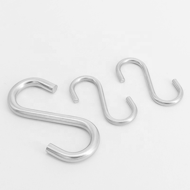 Stainless Steel Hanging S Shape Metal Wire S Hook