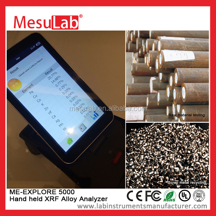 MesuLab EXPLORE5000 low price handle xrf pmi gun analyzer metal testing machine price gold testing machine of xrf metal analyzer