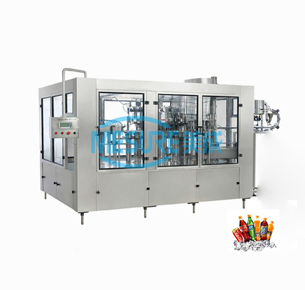 Rotary Type soda Water Bottling Filling Machine/small scale carbonated drink filling equipment with high quality