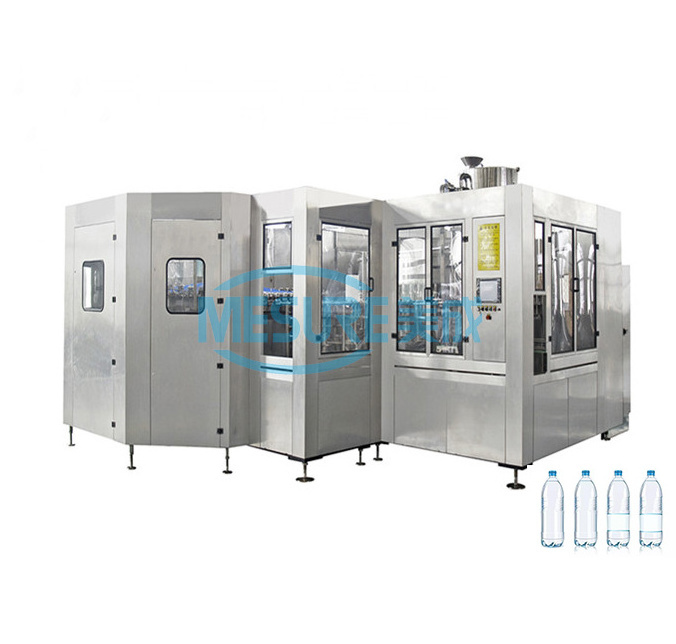 1 liter 12000bph drinking mineral pure water bottle combi  rising filling capping  machine on sale for small business