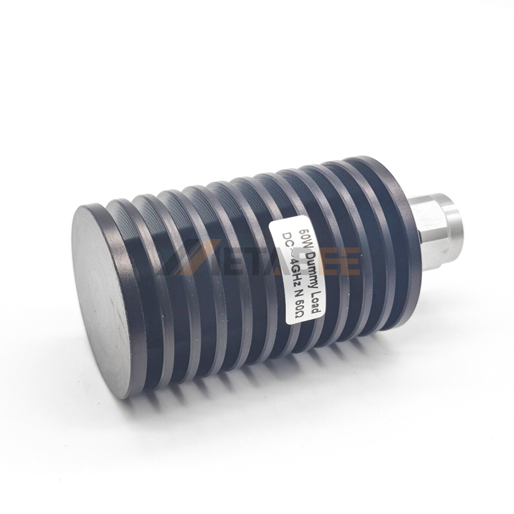 Professional 50W N-Male 50 Ohm RF Coaxial Termination Load with DC-4GHz Frequency Range