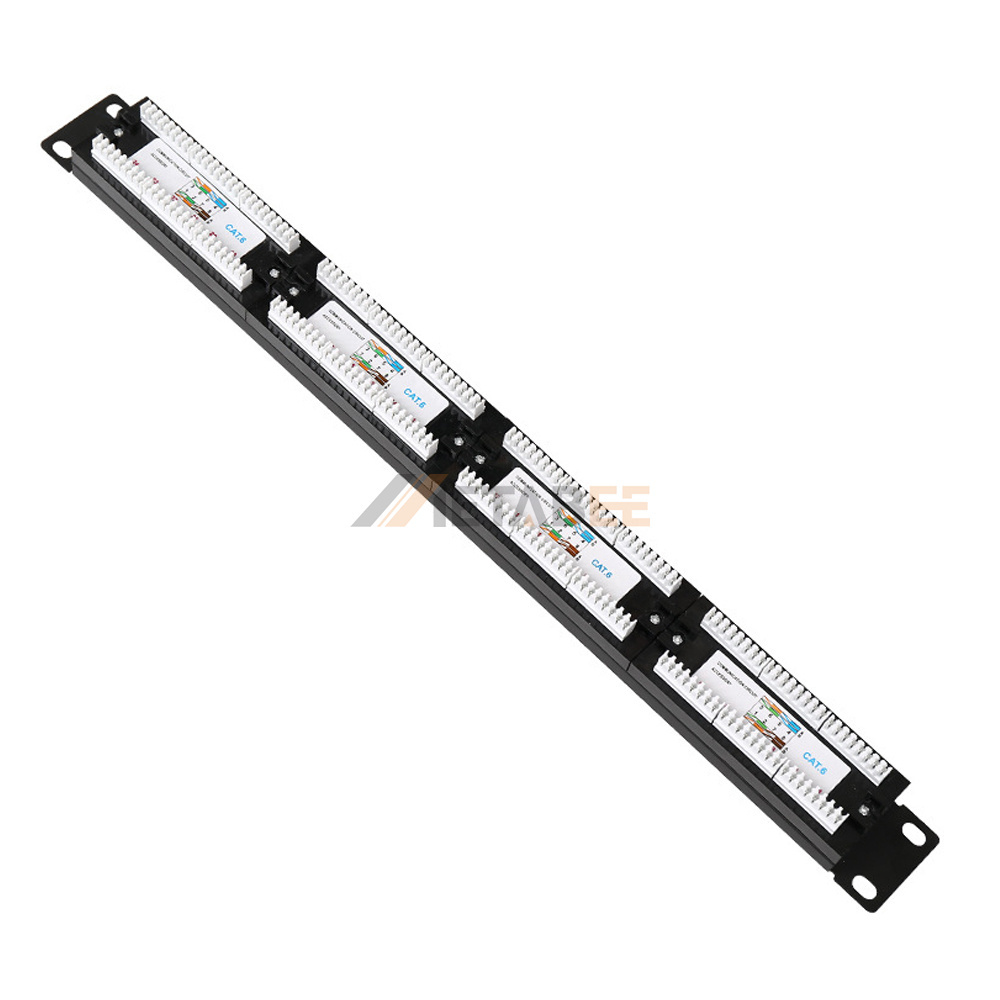 Blank 1U 24 Port UTP Patch Panel for Easy Installation and Cable Management