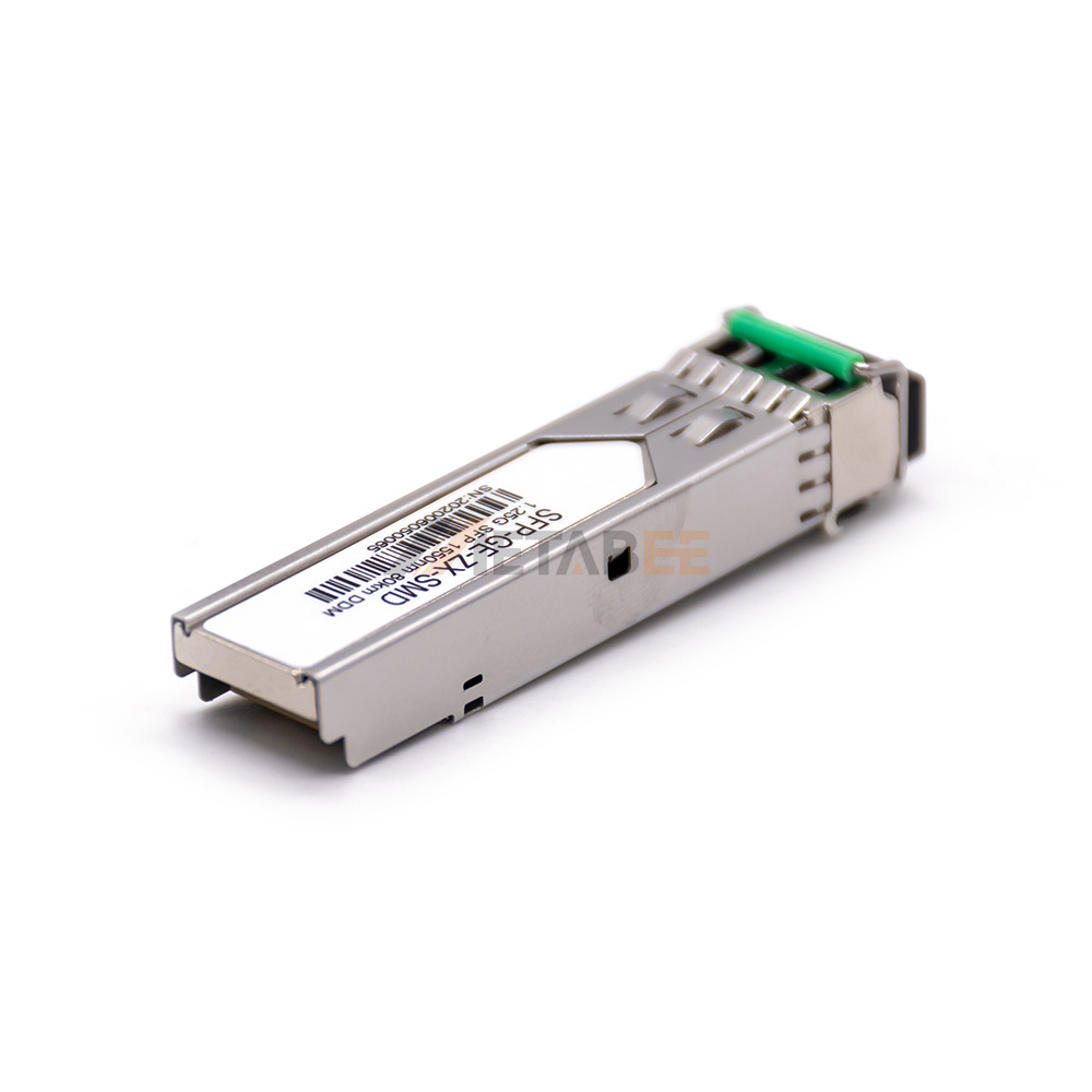 1.25G SFP Transceiver Module 80KM CWDM SMF IC Dom Fiber Transceiver for Routers DWDM Switches with LC RJ45 Connectors