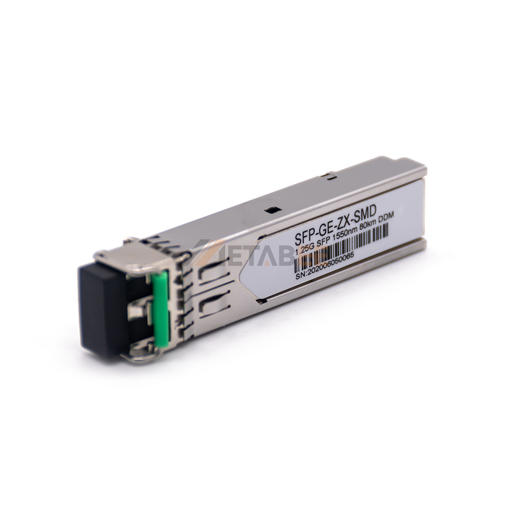 1.25G SFP Transceiver Module 80KM CWDM SMF IC Dom Fiber Transceiver for Routers DWDM Switches with LC RJ45 Connectors