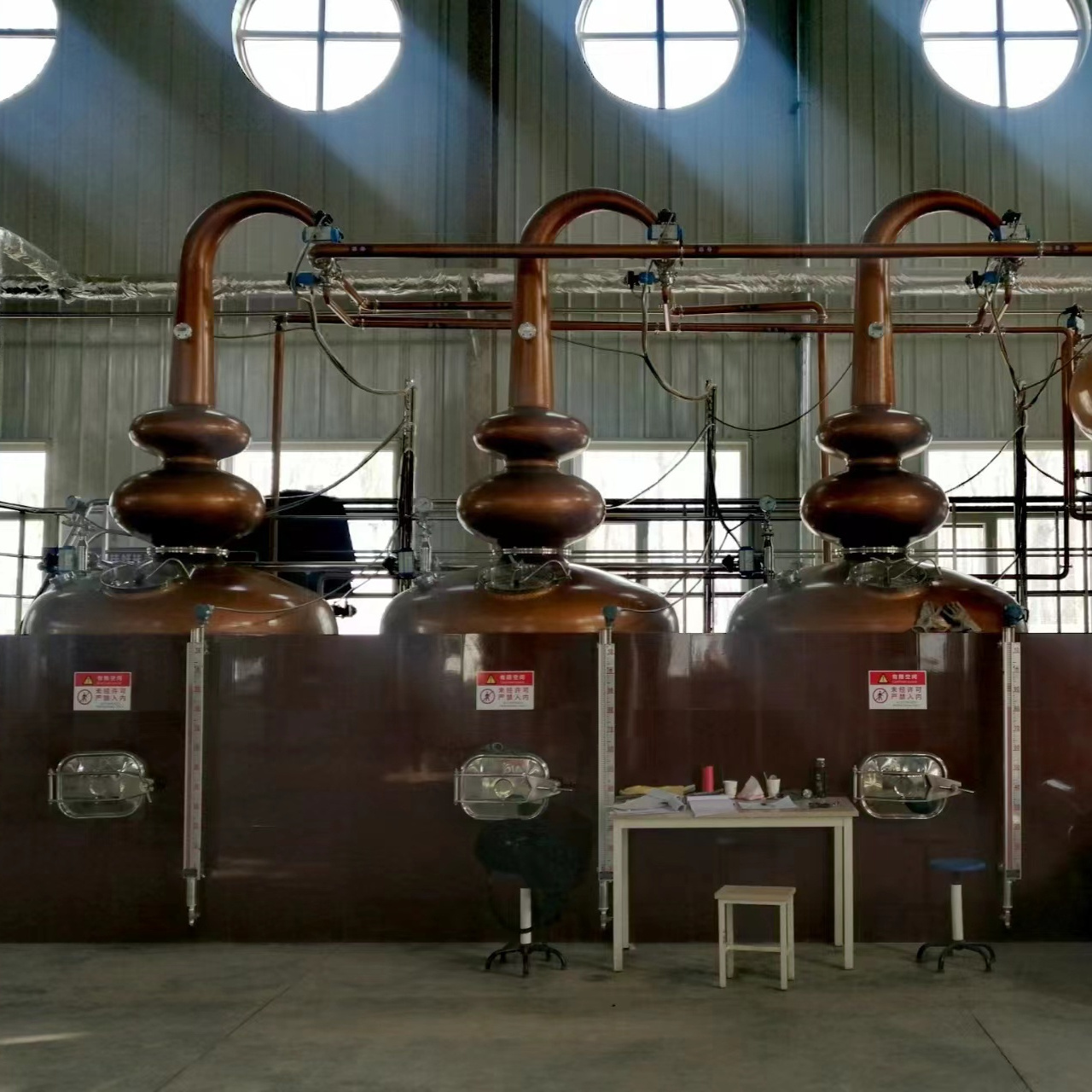 Industrial Brandy Distiller Automatic Alcohol Distiller Wine Making Red Copper Distiller Alcohol