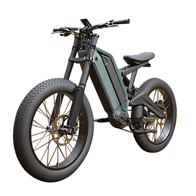 24 inch Fat Tire 1000W 48V 15AH 10AH Dual Lithium Battery Aluminum Alloy Adult 9 Speed Electric Dirt Bike Bafang Mid Drive eBike