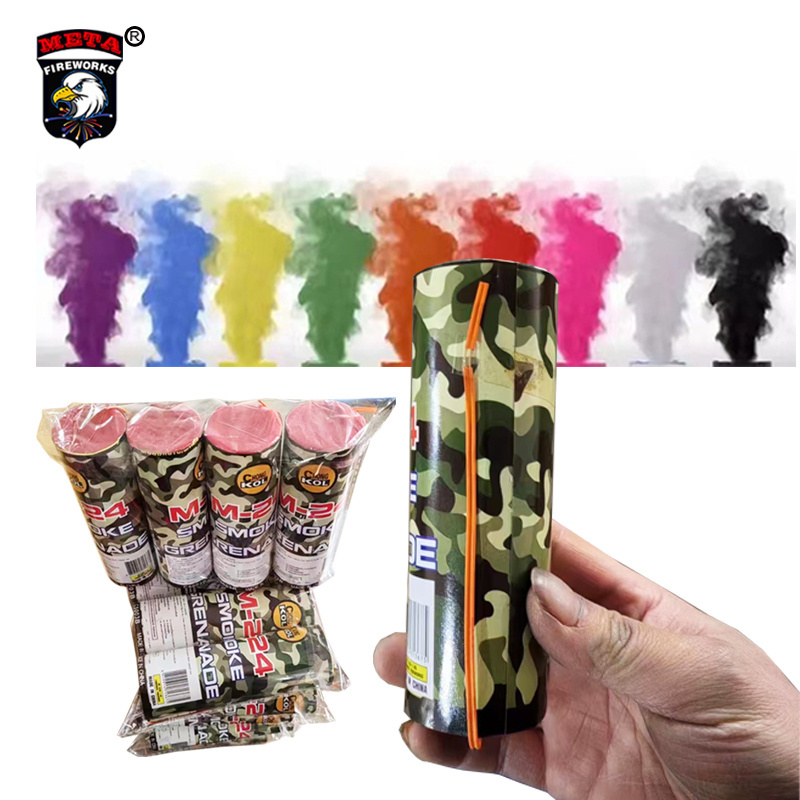 Hand flare fireworks & firecrackers Smoke Tube China Daytime Color Day Flare Pyro Fountain Fireworks electric Wire smoke bomb