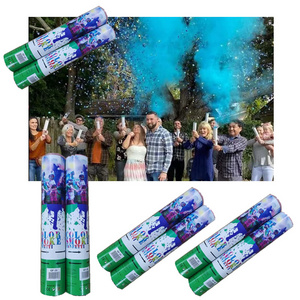 30cm poppers Blue pink purple orange yellow Powder cannon confettis papillon string champagne party poppers color smoke confetti