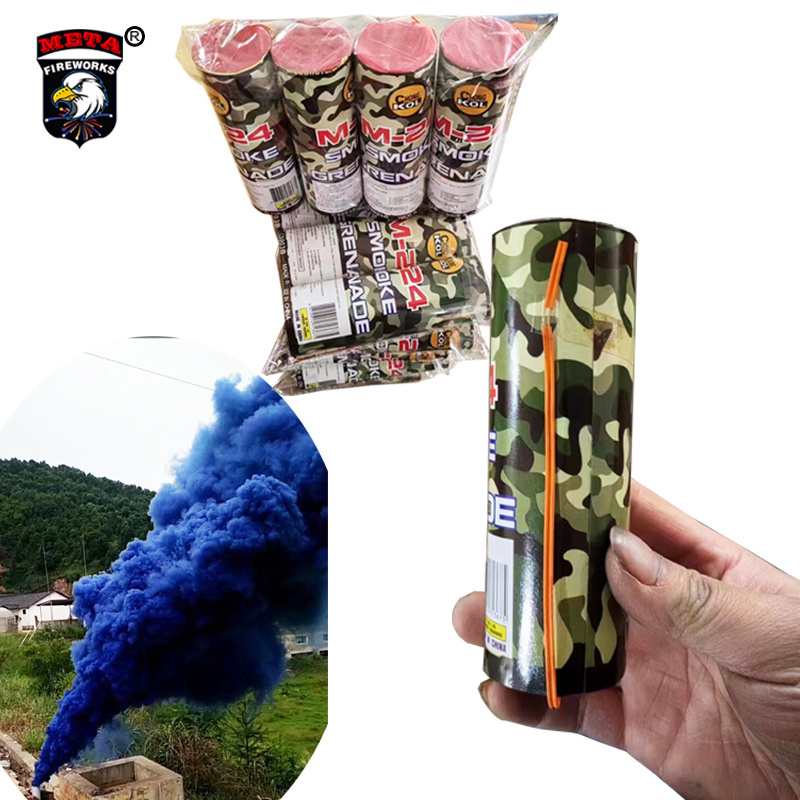 Liuyang Factory Cheap Price Wire Pull Dual  Photography Super 30 Secs Color Smoke Bombs  For Confetti Atmosphere Props