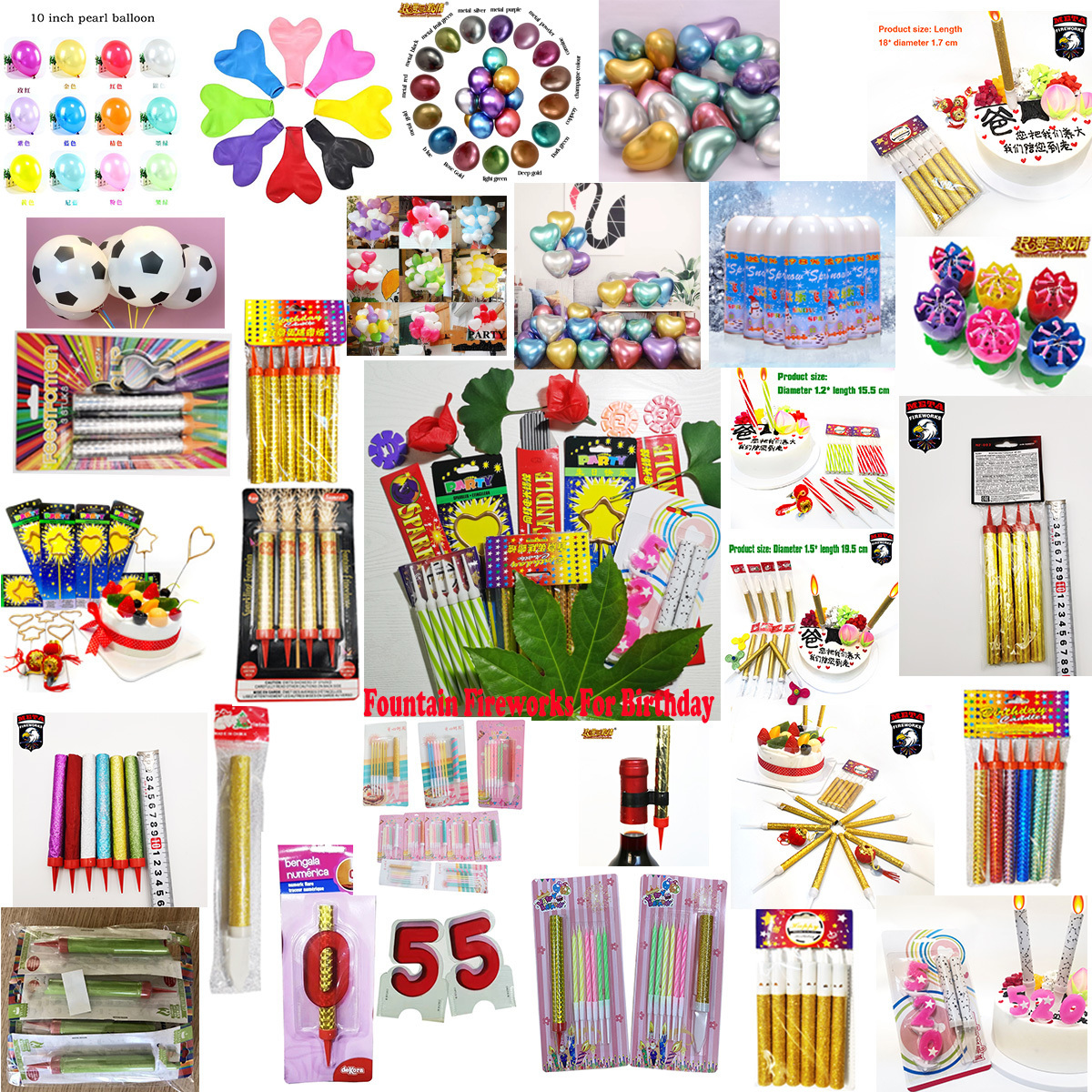 wholesale Fire works colorful pink green red blue silver golden electric coloured neon handheld cold sparkler sparklers for cake