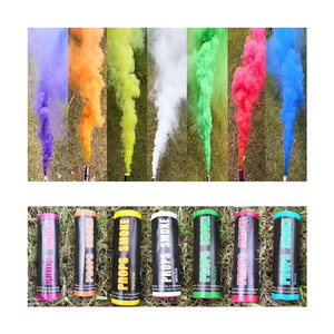 Daytime Fireworks Handheld Colorful Smoke Bombs Wedding Hand Hold Torch Colour Smoke Flames Fireworks For Celebration