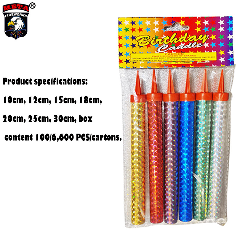 Hot Sale FIREWORK Sparkling Candle Birthday Flameless Ice Cold Fountain 10Cm Fireworks Birthday Candles 4PCS Per Set Sparkler