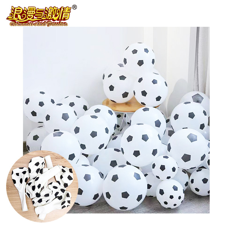 China Ballon de football blanc du festival hot sale  party decoration Festival mongolfiera bianca  Confetti  Cartoon Balloon