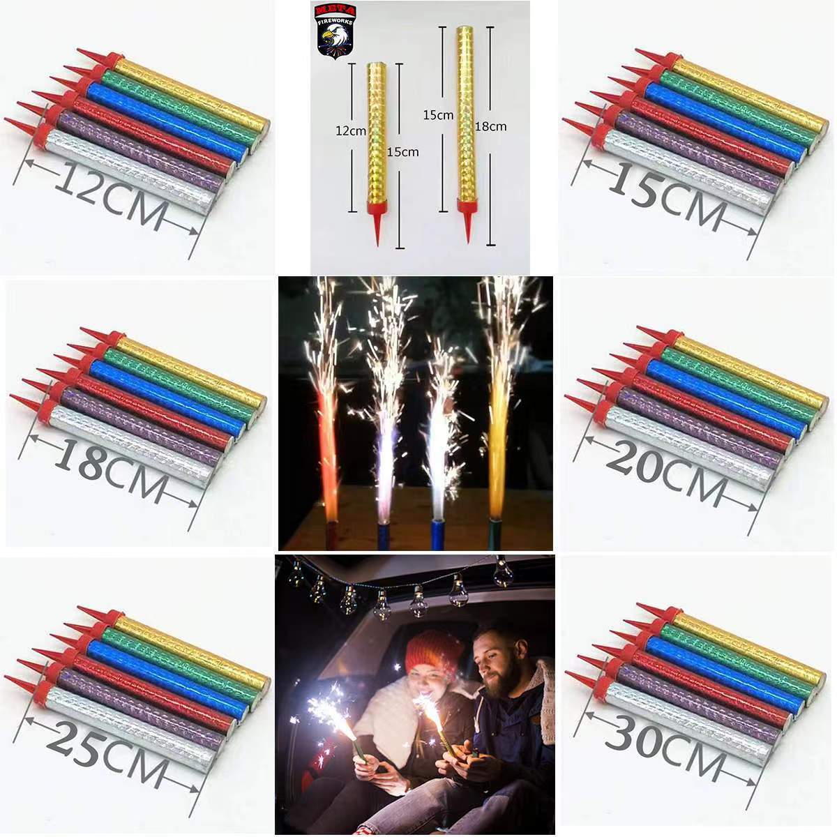 Smokeless odorless cake  velas bougies dubai vela de pastel bengala birthday candles long lasting sparklers fireworks sticks