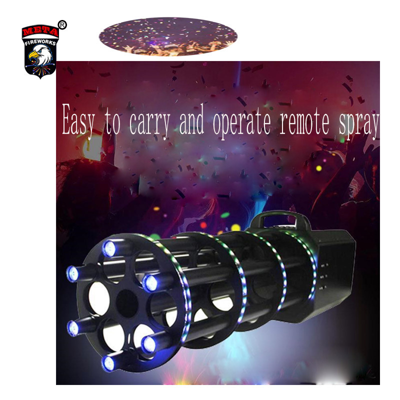 Confetti Cannon Electronic Firework GaonConfetti Cannon Electronic Firework Gatling Confetti Cannon Feux Gatling confettis canon