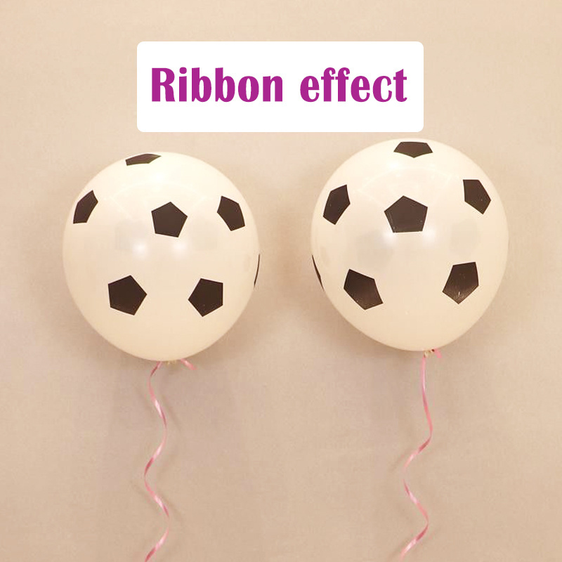 2.8g thickened White Football Pattern Printing Latex Confetti Balloon Luftballons Aluminum Wedding Foil Balloons