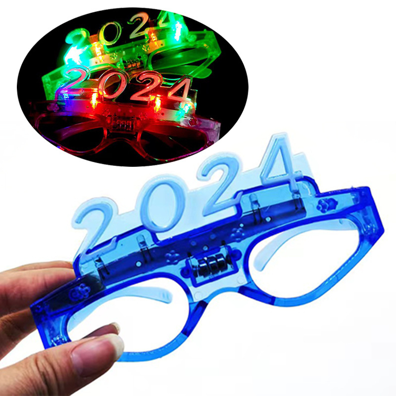 led number 2024 LED Glowing Blinking Glasses Light up Party Promotional & Business Gifts party supplies decorations wedding