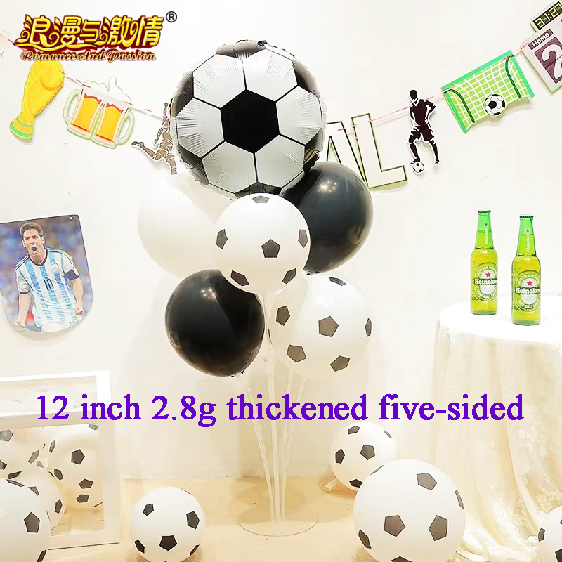 China Ballon de football blanc du festival hot sale  party decoration Festival mongolfiera bianca  Confetti  Cartoon Balloon