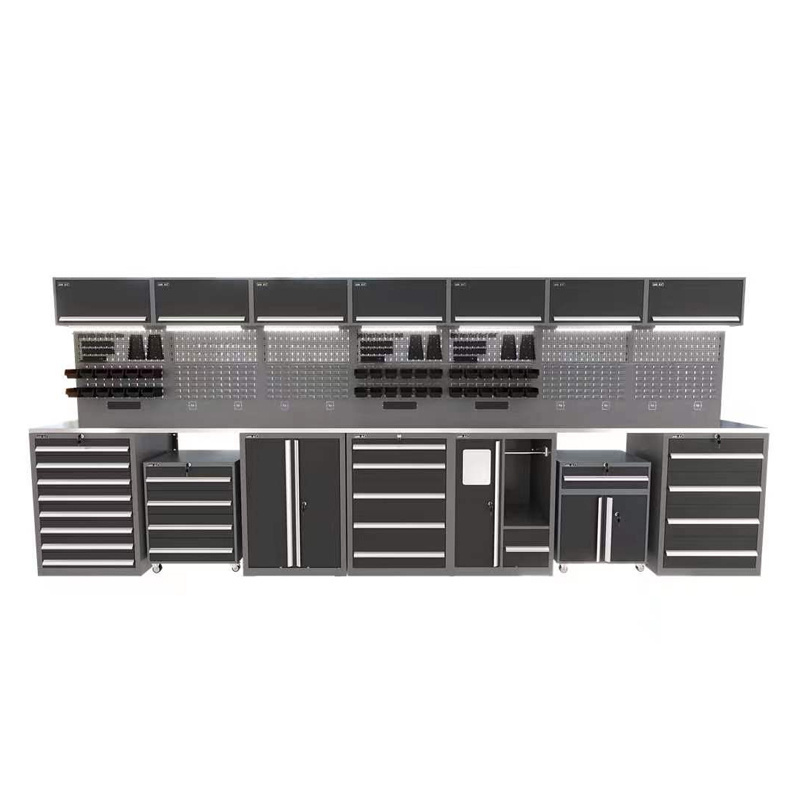 Metal Tool Cabinet Modular Resistant Storage System For Mechanic Garages Industrial Workshop Hobby Usage