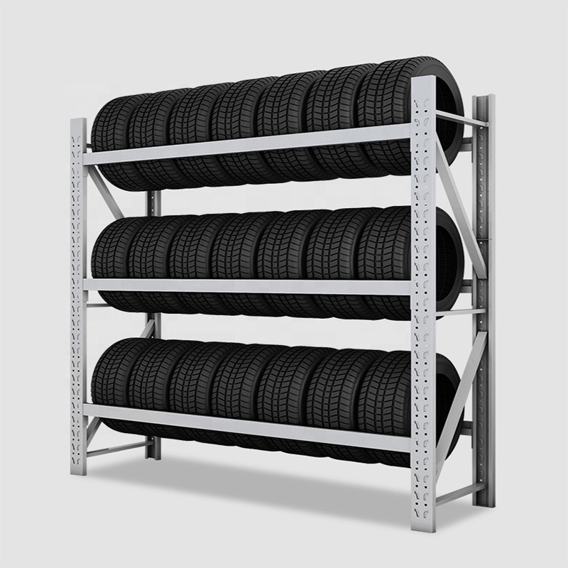 JZD heavy duty tire rack Store Shelves Rack Supermarket Tier rack garage shelving steel racking system warehouse storage shelves