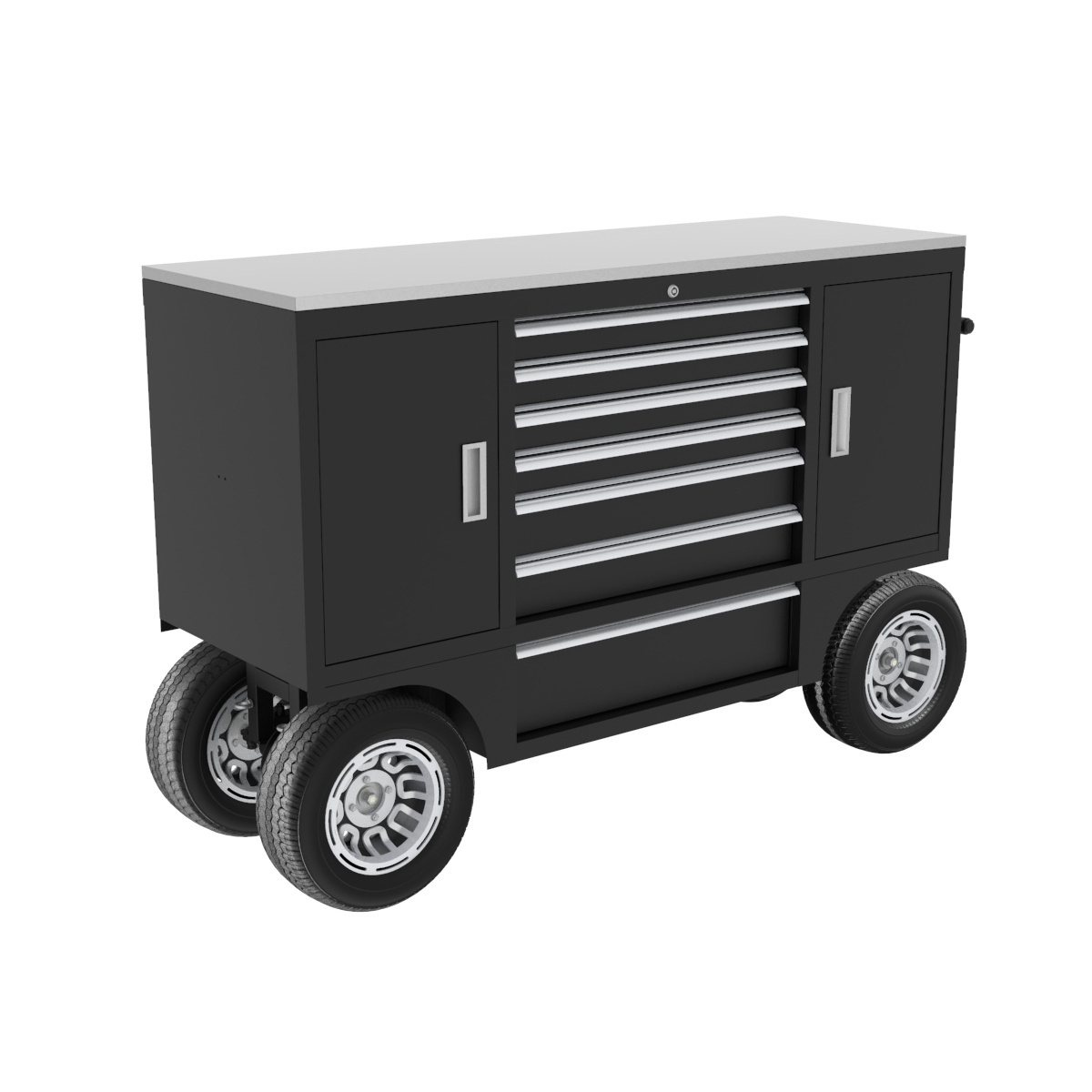 JZD Custom Pit Box Rolling Portable Racing Toolbox Worktop Pit Carts For Sale 2024