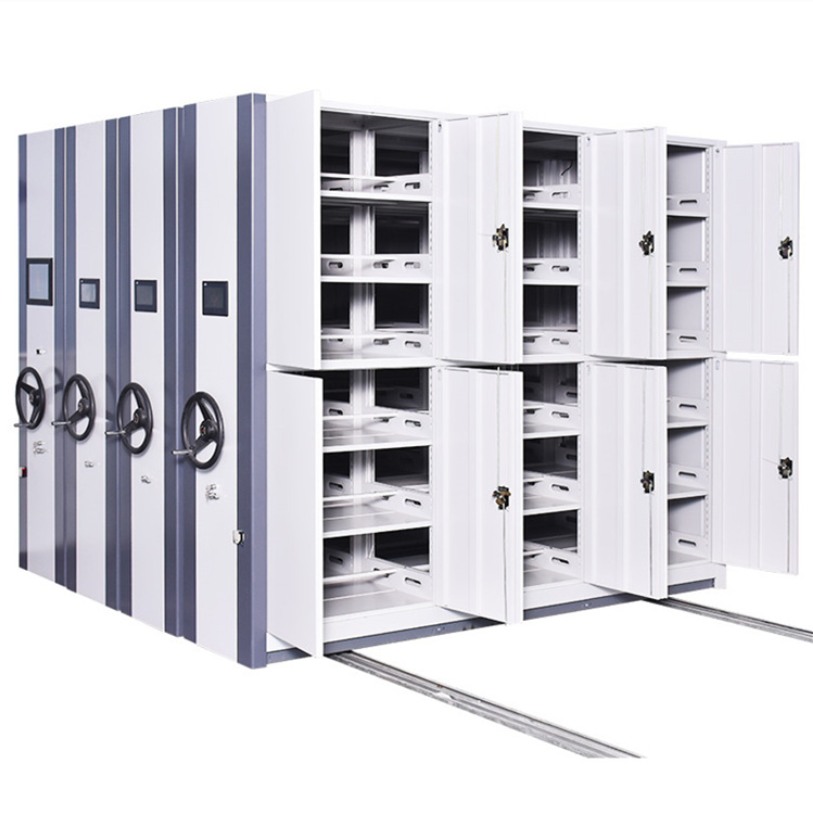 Removable Moving JZD Archive Cabinet Steel Dense Rack Shelf Shelving File Filing storage System