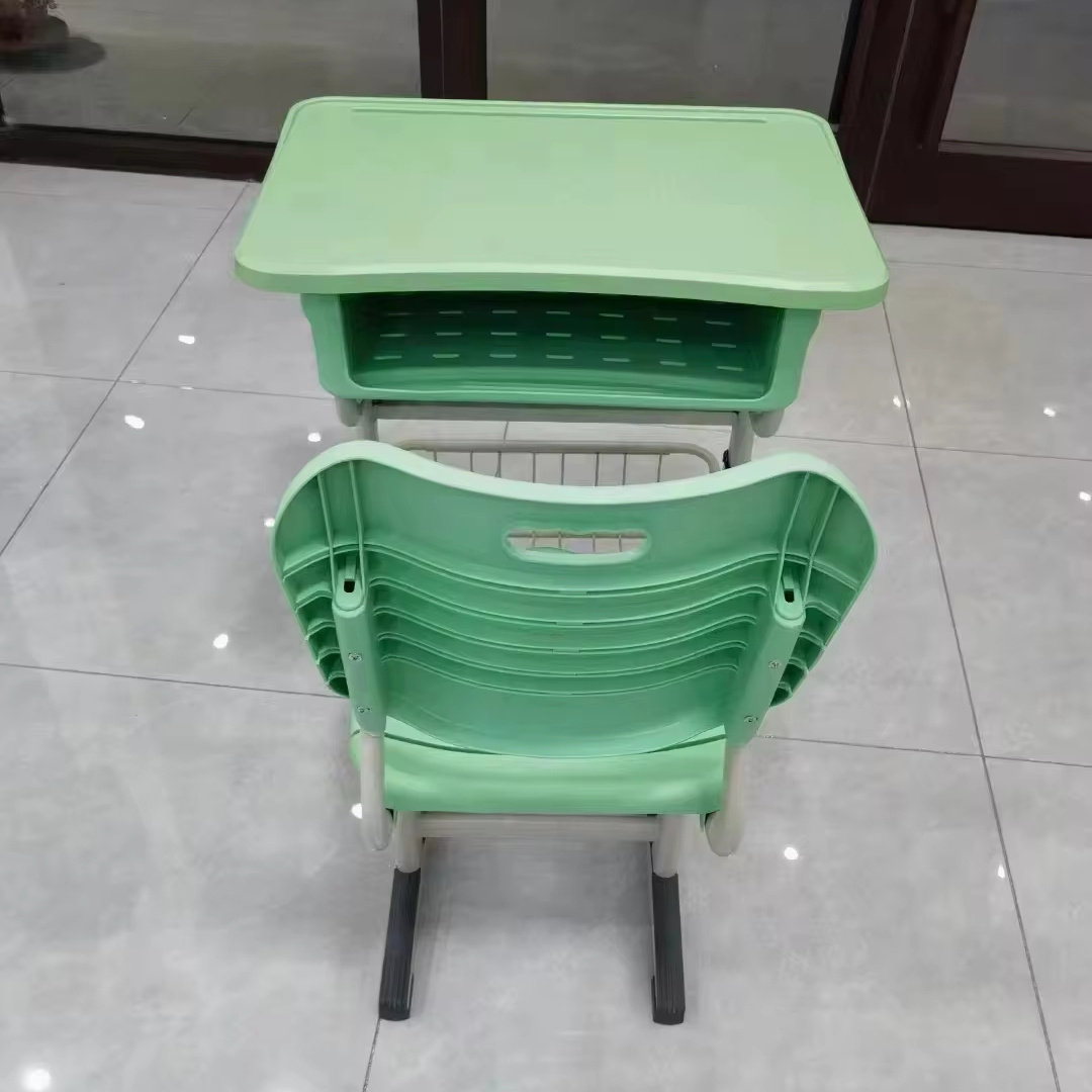 Modern Comfortable Classroom Furniture Plastic Student Desk And Chair For Primary School Single Metal Study Table With Chairs