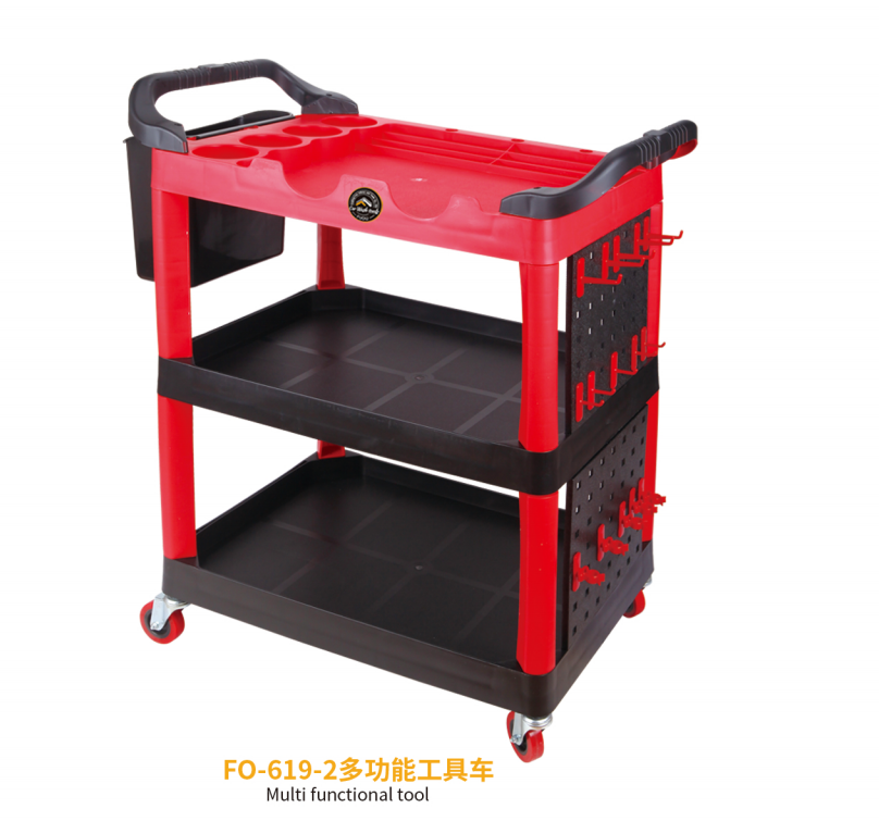 Detachable multifunctional car beauty washing tools trolley cart