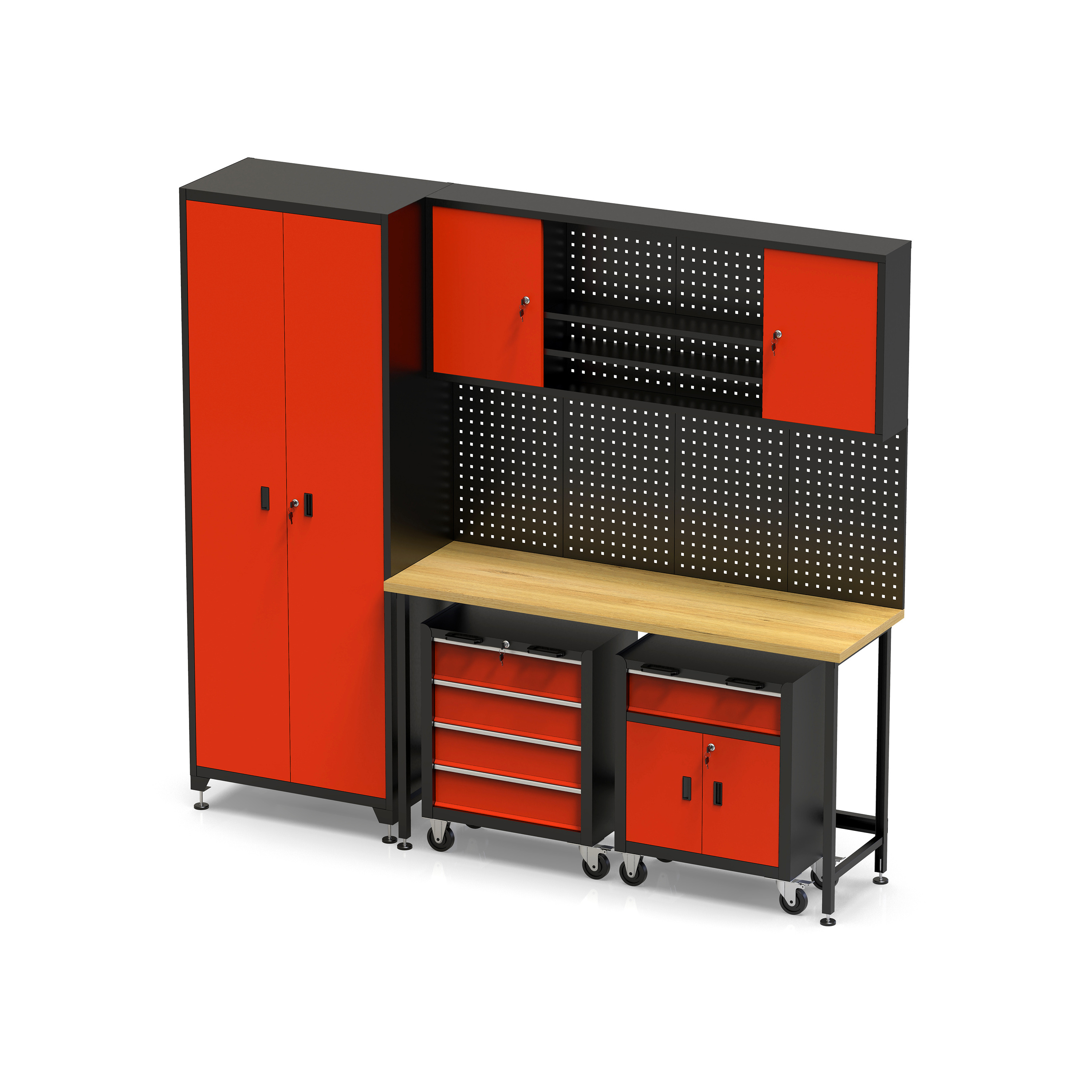 Removable large garage workbench for workshop steel combination tool cabinet for tools storage factory garage use tool box